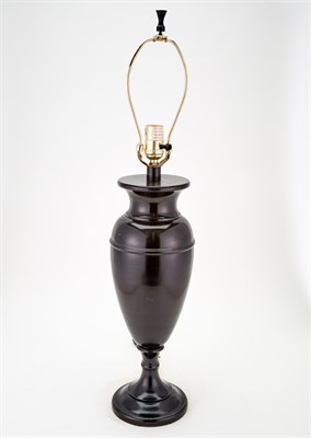 Lot 450 - Patinated Metal Urn-Form Lamp Height 17 5/8...