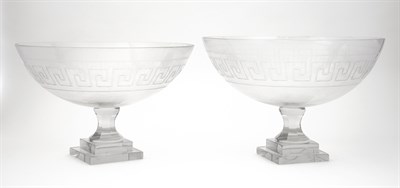 Lot 349 - Associated Pair of Anglo-Irish Style Glass...