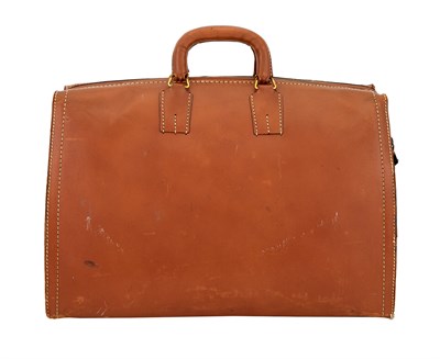 Lot 428 - Leather Travel Bag Height 17 7/8 inches, width...