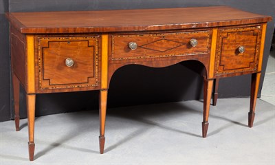Lot 229 - George III Inlaid Mahogany Sideboard Late 18th...
