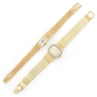 Lot 1282 - Gold and Diamond Wristwatch, Gerard Perregaux, and Gold Wristwatch