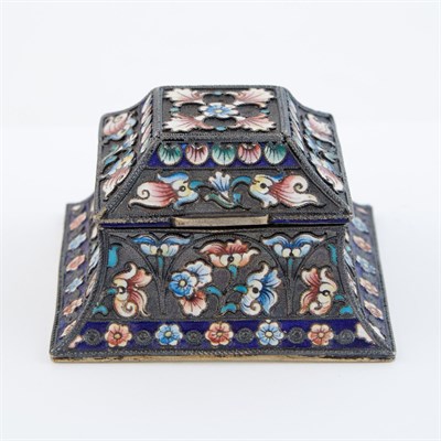 Lot 125 - Russian Silver and Cloisonné Enamel Covered...