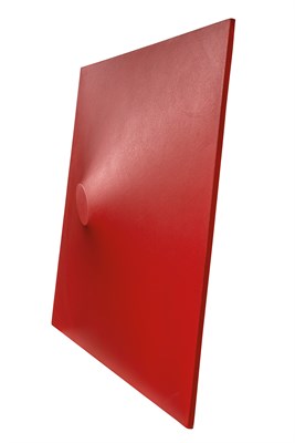 Lot 2036 - Turi Simeti Italian, b. 1929 Un Ovale Rosso,...