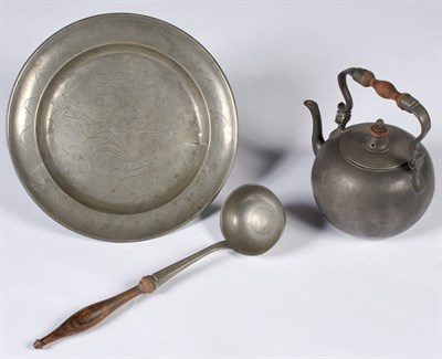 Lot 268 - Group of Pewter Articles Primarily 19th...