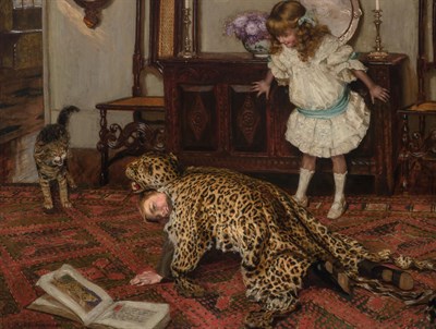 Lot 28 - Attributed to Arthur J. Elsley Playing with...