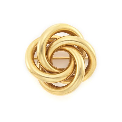 Lot 1165 - Gold Love Knot Pin