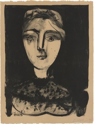 Lot 141 - Pablo Picasso TÊTE DE JEUNE FEMME (B. 458;...
