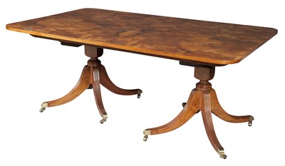 Lot 425 - George IV Style Burrwood Double-Pedestal...