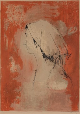 Lot 114 - Jean Jansem (1920-2013) [FEMME EN PROFIL]...