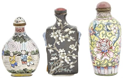 Lot 161 - Three Chinese Snuff Bottles Comprising two...