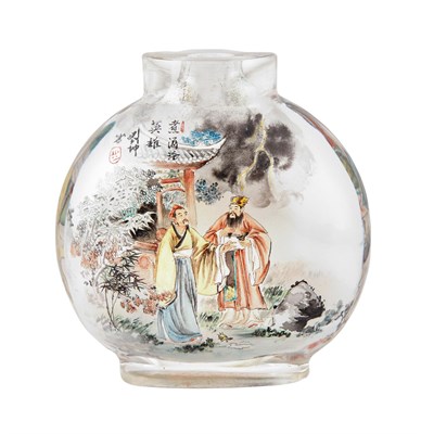 Lot 139 - Chinese Inside Painted Glass Snuff Bottle Liu...
