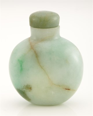 Lot 251 - Chinese Jadeite Snuff Bottle Of compressed...