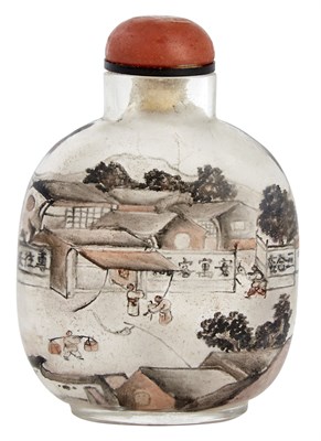 Lot 114 - Chinese Inside Painted Glass Snuff Bottle The...
