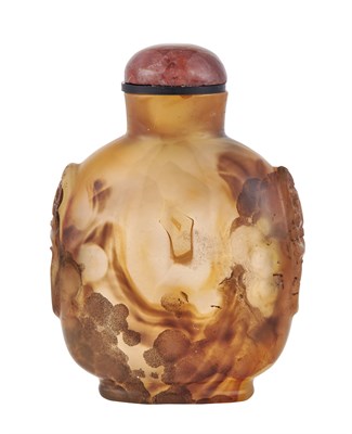 Lot 127 - Chinese Shadow Agate Snuff Bottle Qing Dynasty...