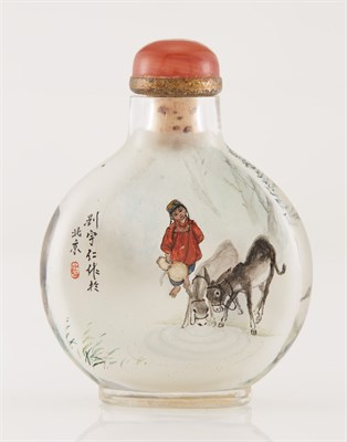 Lot 278 - Chinese Inside Painted Glass Snuff Bottle Of...