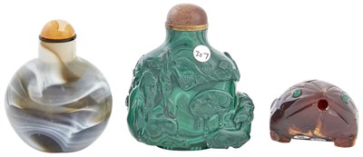 Lot 643 - Three Chinese Snuff Bottles Of various forms...
