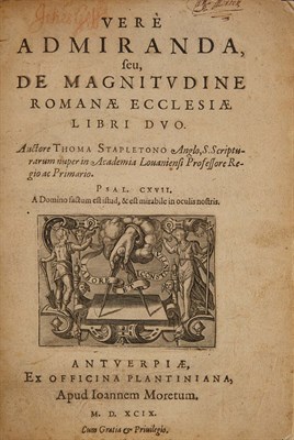 Lot 93 - [ROME] [STAPLETON, THOMAS]. Vere Admiranda,...