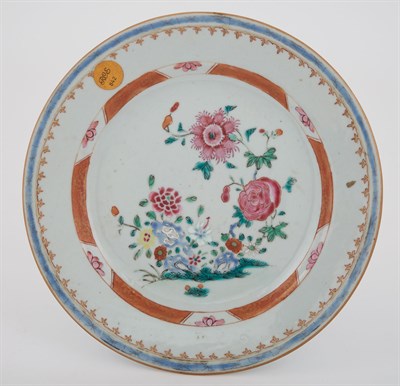 Lot 160 - Chinese Export Famille Rose Glazed Porcelain...