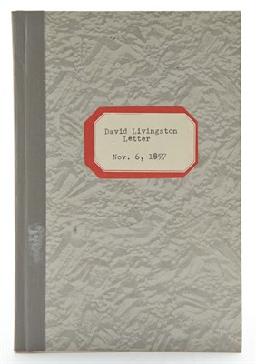 Lot 70 - LIVINGSTONE, DAVID Autograph letter signed,...