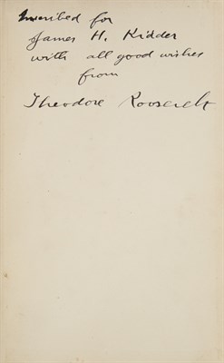 Lot 38 - [ROOSEVELT, THEODORE] Hunting Trips of a...