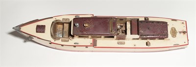 Lot 265 - Orkin Craft Cabin Cruiser Model Boat Painted...