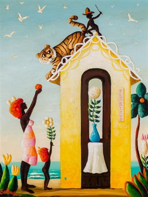 Lot 1069 - Orville Bulman American, 1904-1978 Bas!, 1975...