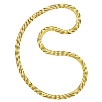 Lot 149 - Gold Snake Chain Necklace