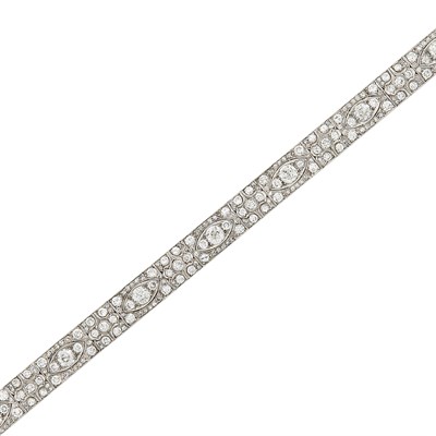 Lot 279 - Platinum and Diamond Bracelet