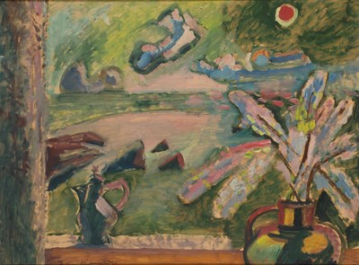 Lot 53 - Bruno Krauskopf German, 1892-1960 Window View...