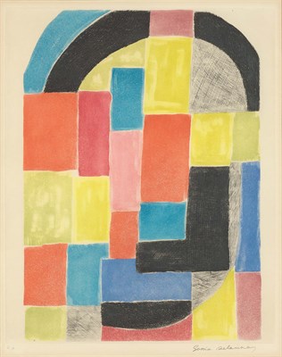 Lot 49 - Sonia Delaunay-Terk COMPOSITION Color etching...