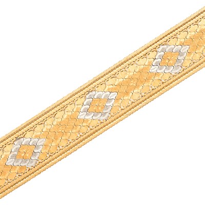 Lot 450 - Two-Color Gold Bracelet