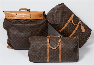 Lot 519 - Group of Louis Vuitton Luggage Comprising two...