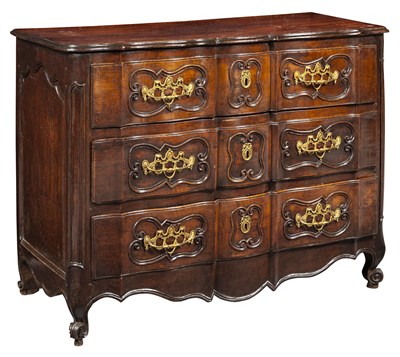 Lot 200 - Louis XV Provincial Walnut Commode Mid-18th...