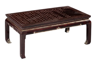 Lot 184 - Chinese Style Brown Lacquer Low Table The...
