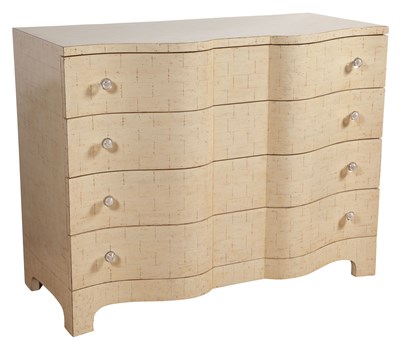 Lot 239 - Nancy Corzine 'Palm Beach' Cream Lacquer Chest...
