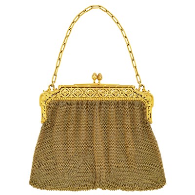 Lot 296 - Antique Gold Mesh Purse, France