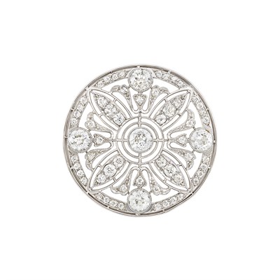 Lot 276 - Platinum and Diamond Brooch