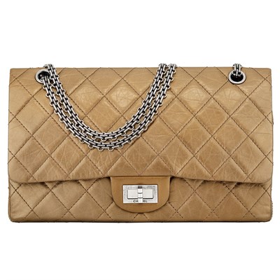 Lot 624 - Chanel, 2.55 Jumbo Double Flap Shoulder Bag