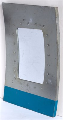 Lot 301 - Airplane Window-Form Framed Mirror Painted...
