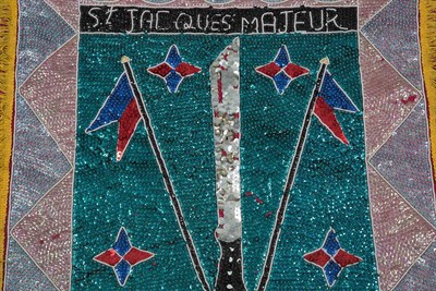 Lot 42 - Haitian 'St. Jacques Majeur' Voodoo Flag 20th...
