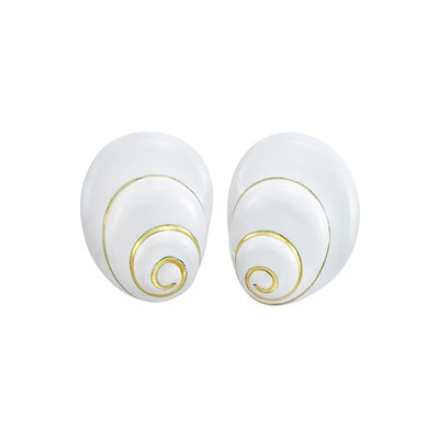 Lot 154 - Pair of Gold and White Enamel Earclips, David Webb