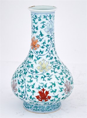 Lot 60 - Chinese Enameled Porcelain Vase Yongzheng Mark...