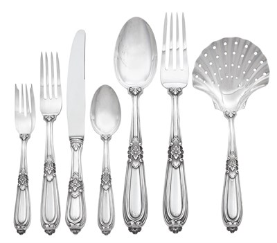 Lot 327 - Buccellati Sterling Silver Esteval Pattern...