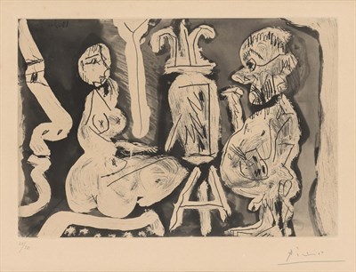 Lot 147 - Pablo Picasso PEINTRE ET SON MODÈLE (B. 1209)...