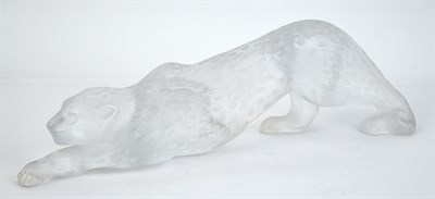 Lot 485 - Lalique Molded Colorless Glass Figure of a...