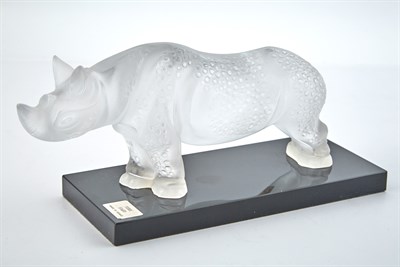 Lot 486 - Lalique Molded Colorless Glass Figure of a...