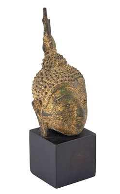 Lot 27 - Thai Gilt-Bronze Head of Buddha Ayutthaya...