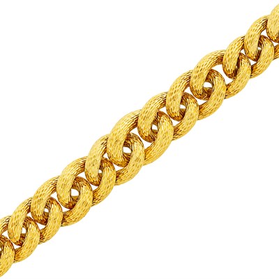 Lot 174 - Gold Link Bracelet, Van Cleef & Arpels