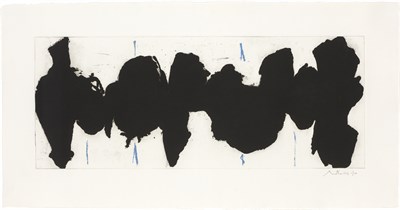 Lot 122 - Robert Motherwell RUNNING ELEGY II, BLUE STATE...