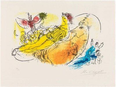 Lot 26 - Marc Chagall L'ACCORDÉONISTE (MOURLOT 204)...